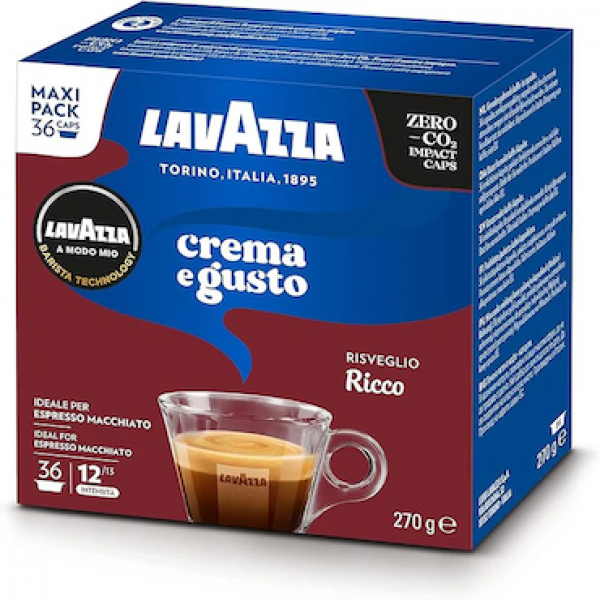 36 קפסולות לוואצה מודו מיו ריקו Lavazza Amodo-Mio ricco